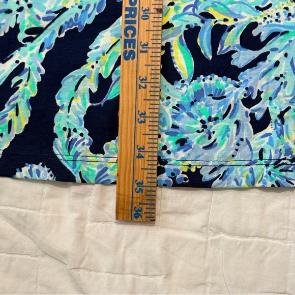 Lilly Pulitzer Pima Cotton Blue and Green Halter‎ Women’s Dress size Medium - Picture 12 of 16